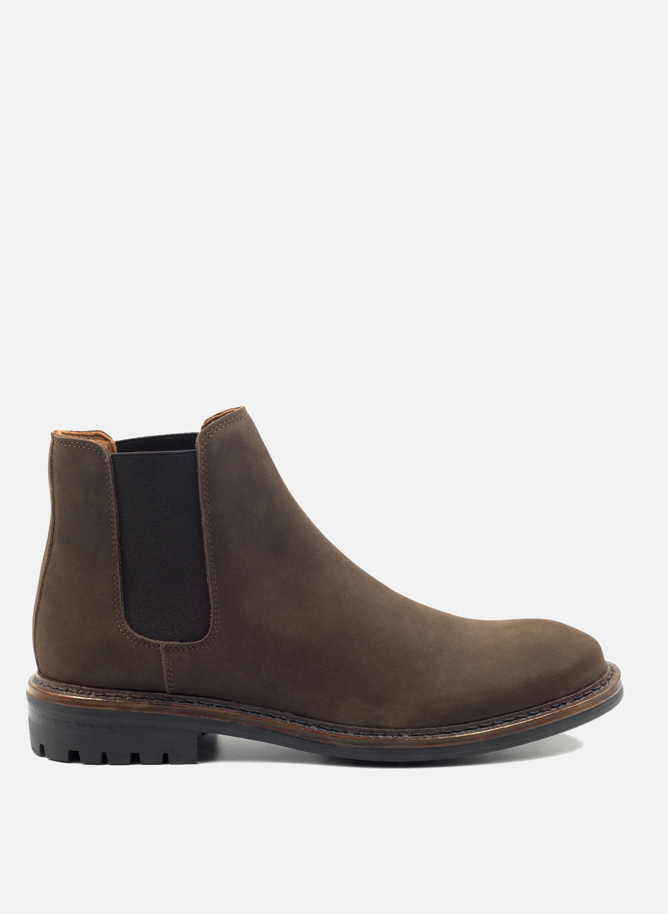 Chelsea basse cuir nubuck | Marron