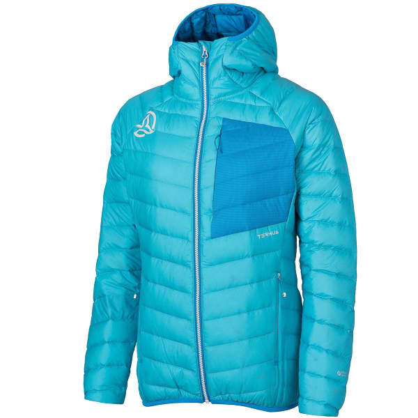 Doudoune ski de randonnée TERNUA VILMA HOOD DOWN JKT W FRESH OCEAN