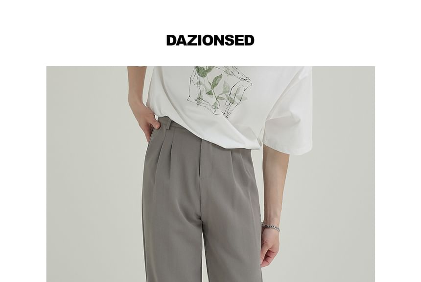 DAZO Studios - Hoge taille effen rechte broek