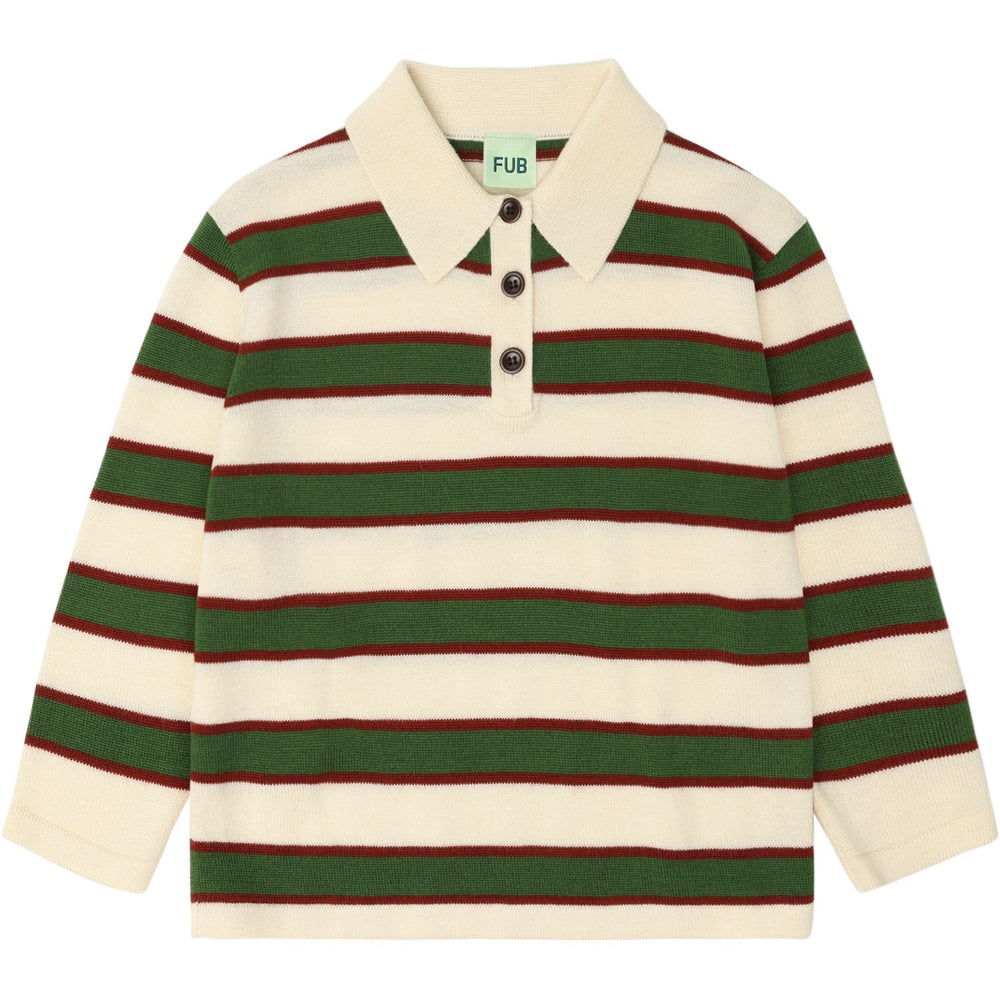 Køb FUB Ecru Striped Polo