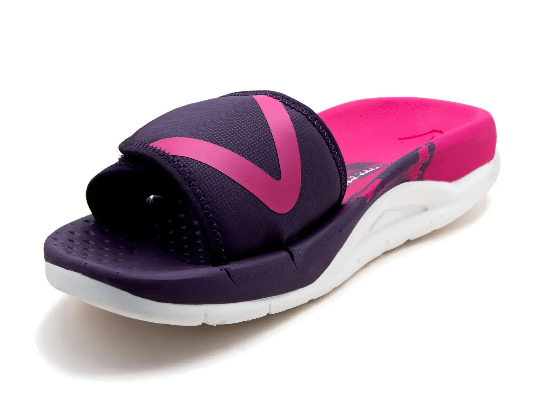 VELOUS Hoya Verstelbare Slide Slippers Paars/Roze/Wit