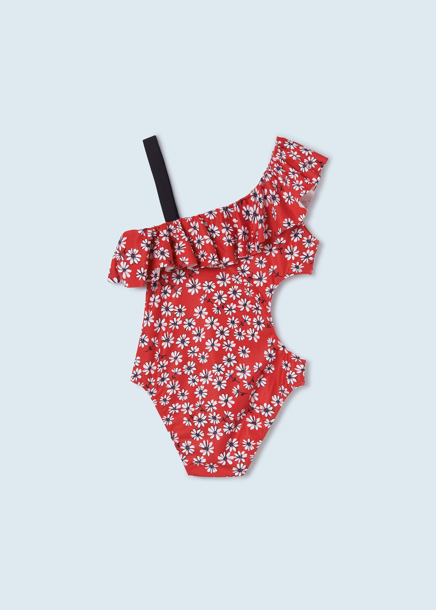 Maiô estampado estilo trikini para meninas