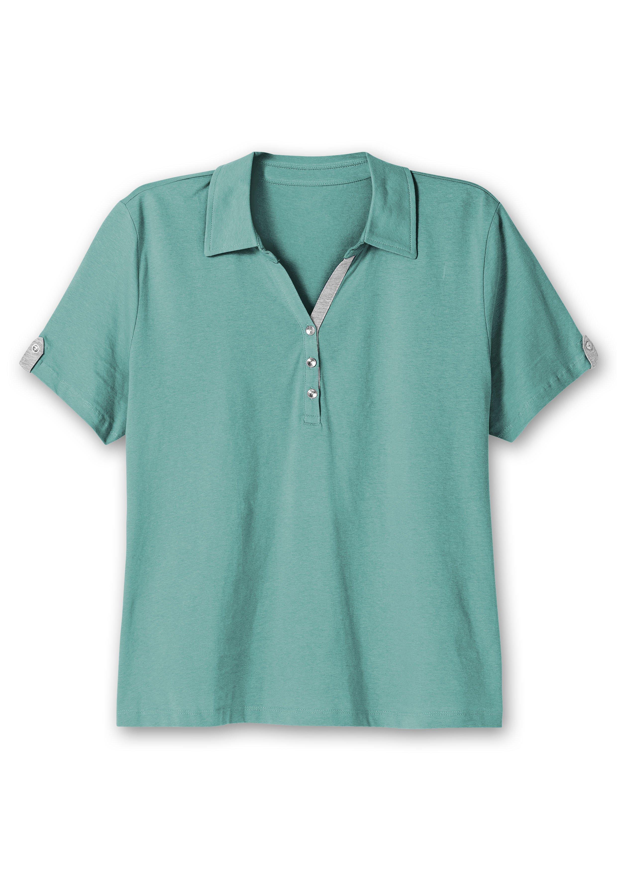 Poloshirt mit kurzem Arm und Kontrastdetails