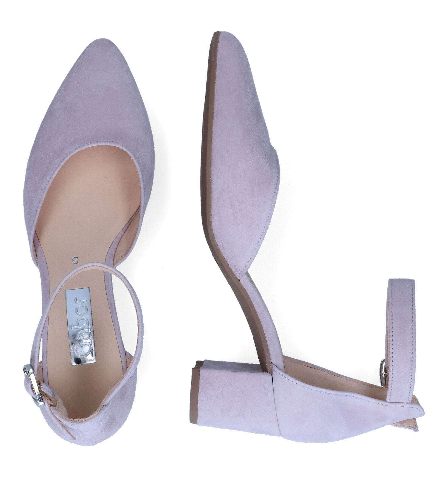 Pumps met bandje paars