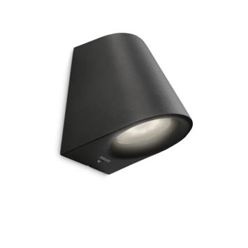 Philips Wandlamp MyGarden Virga LED Zwart 3W