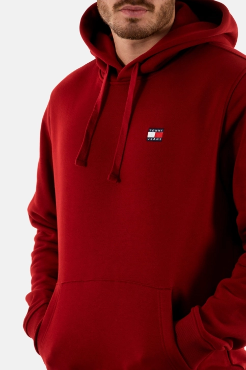 Sweat tommy jeans reg badge xmo magma red
