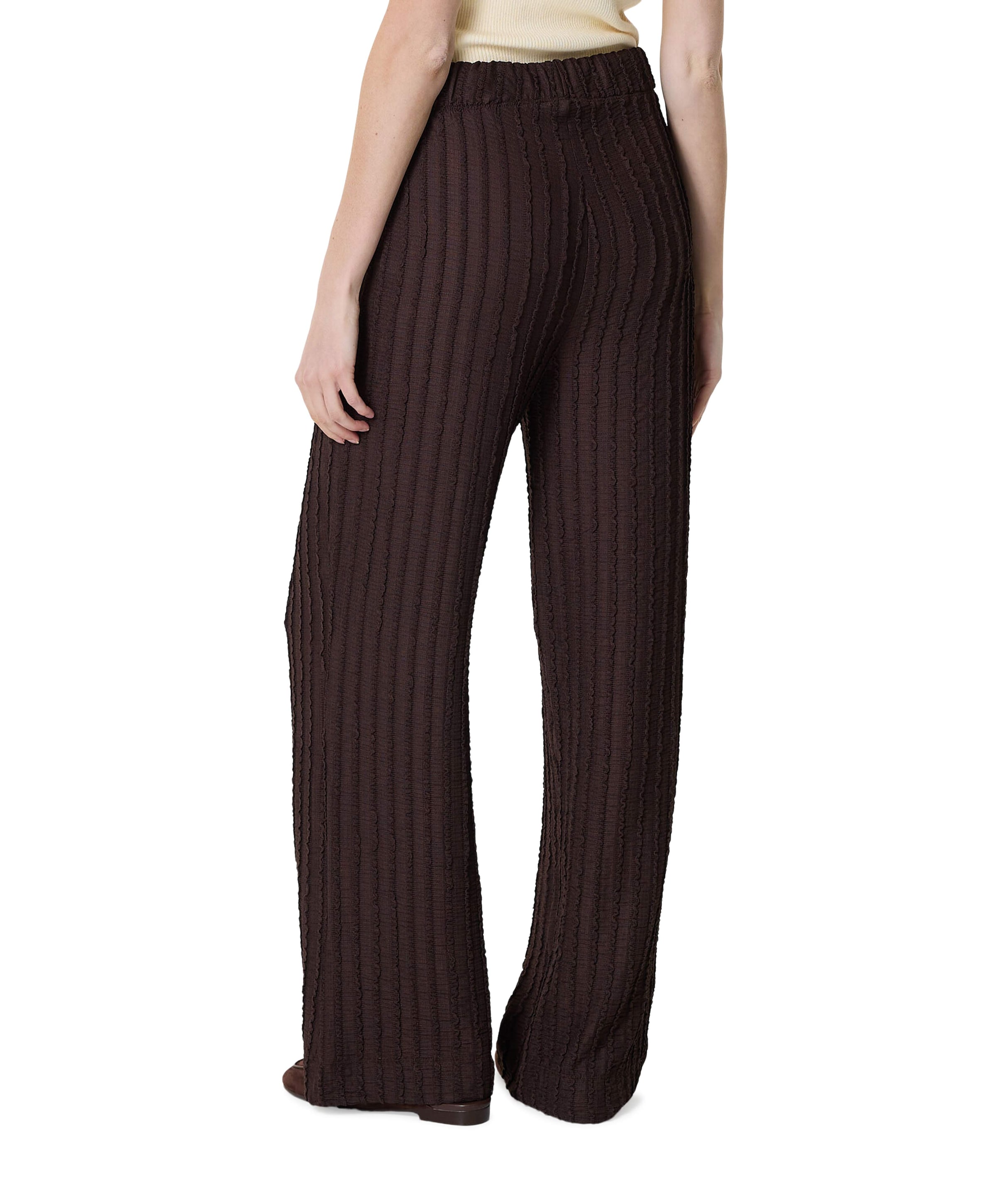 Enjoy Structuur dames broek bruin