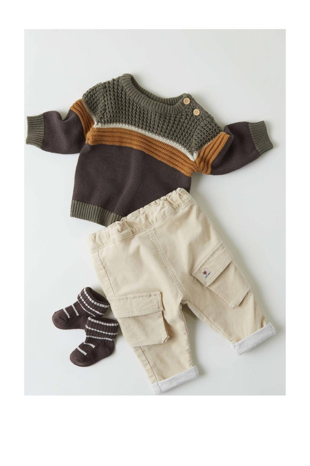 NAME IT baby broek NBMBEN zand