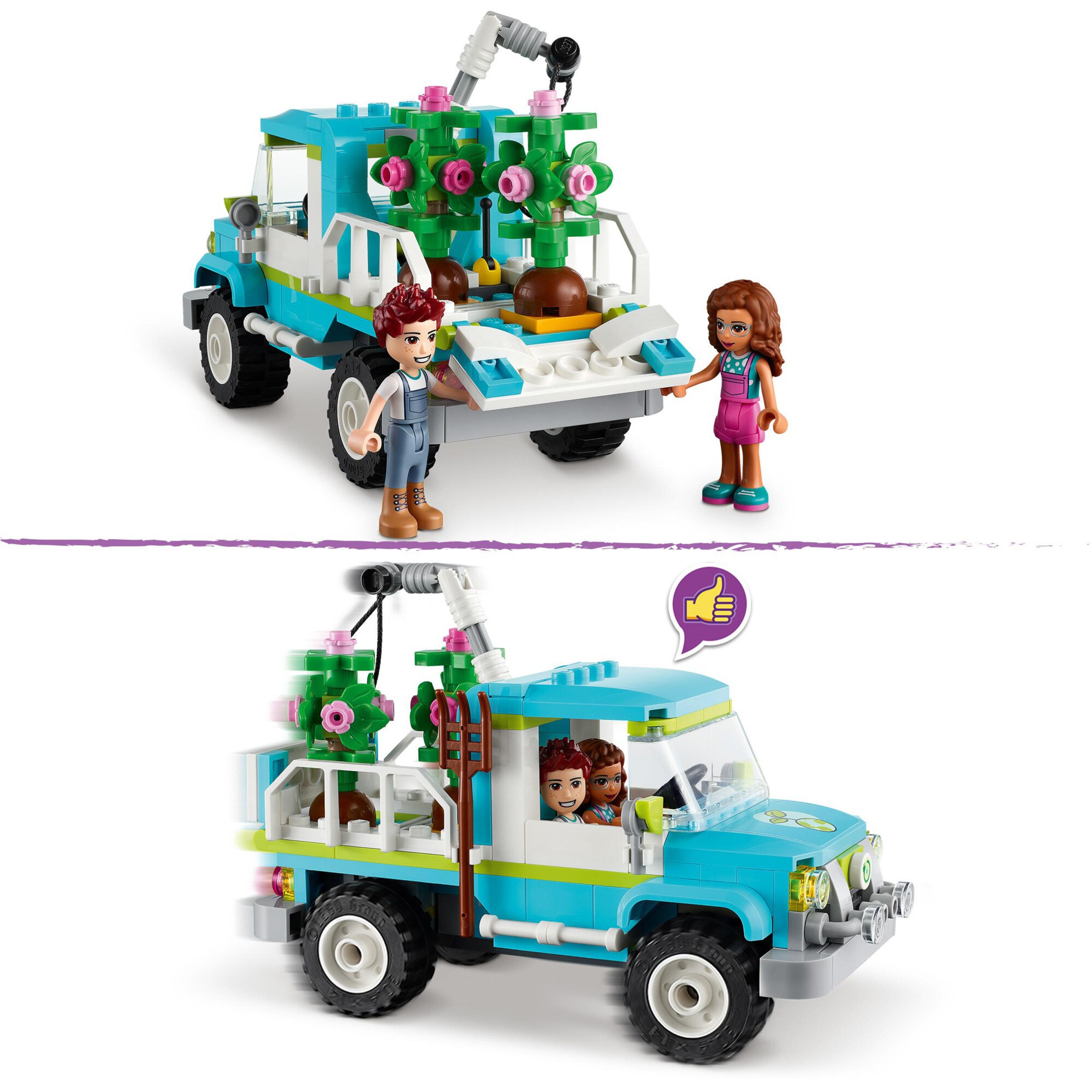 LEGO Konstruktionsspielzeug Friends Baumpflanzungsfahrzeug
