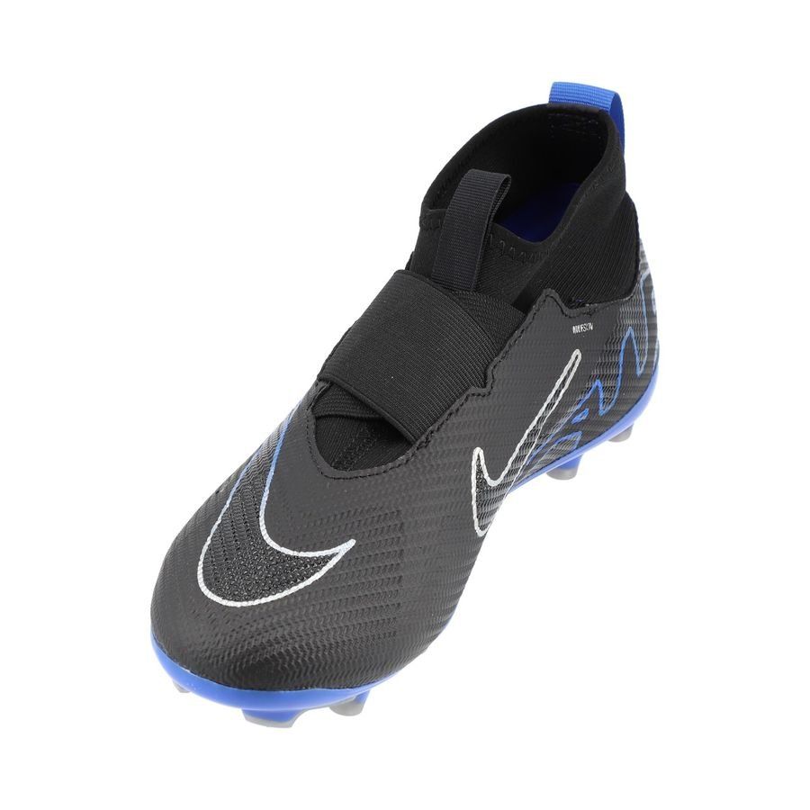 Nike Air Zoom Mercurial Superfly 9 Pro FG Shadow - Noir/Chrome/Bleu Enfant