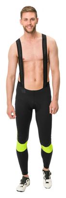 Collant Long Vaude Kuro Warm Bib Tights Noir Jaune