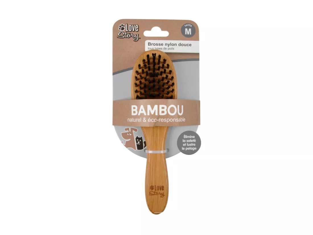 Brosse de Toilettage Bambou 