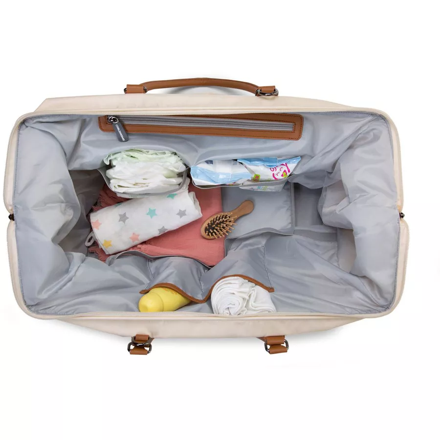 CHILDHOME Mommy Bag Groß Altweiß