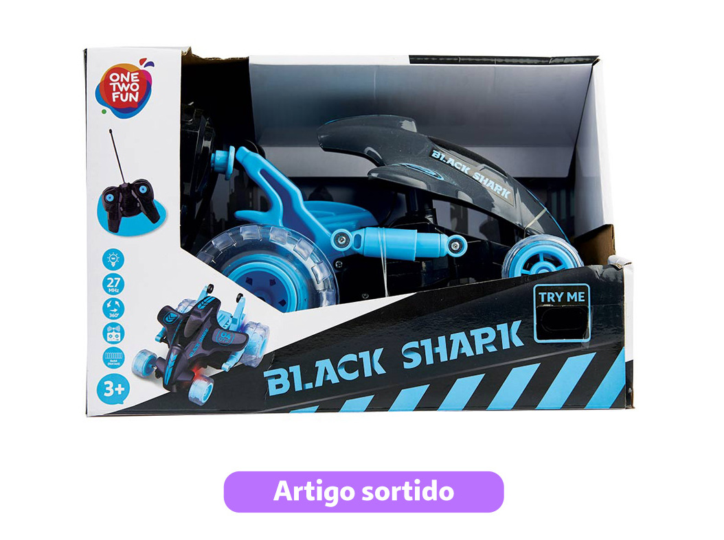 VEICULO BLACK SHARK ONE TWO FUN MODELOS SORTIDOS