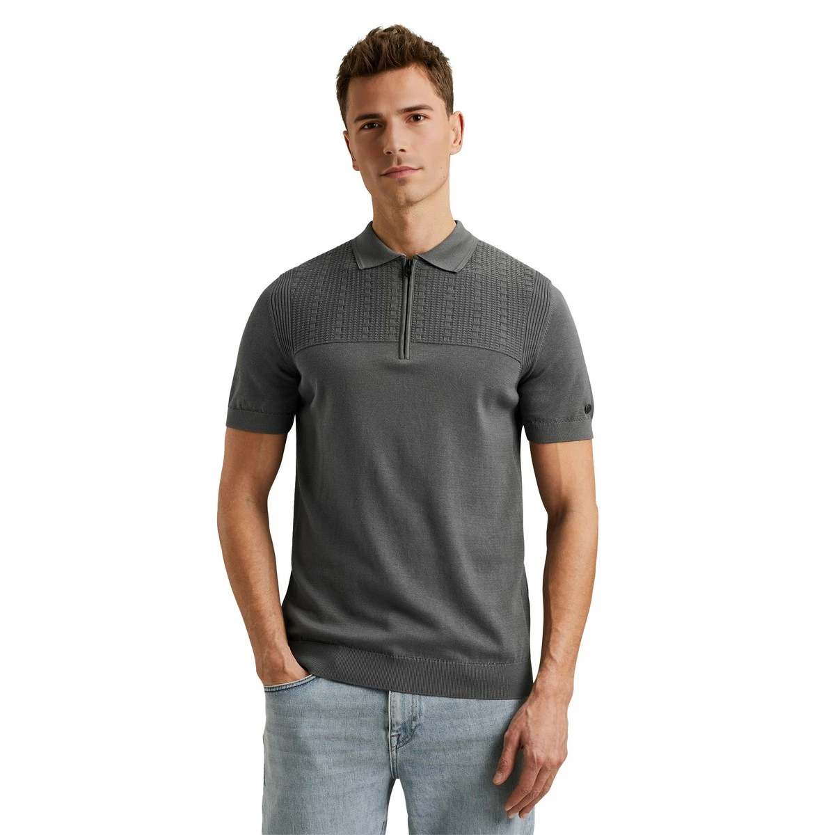 Heren Polo 420062 Dorian Zip
