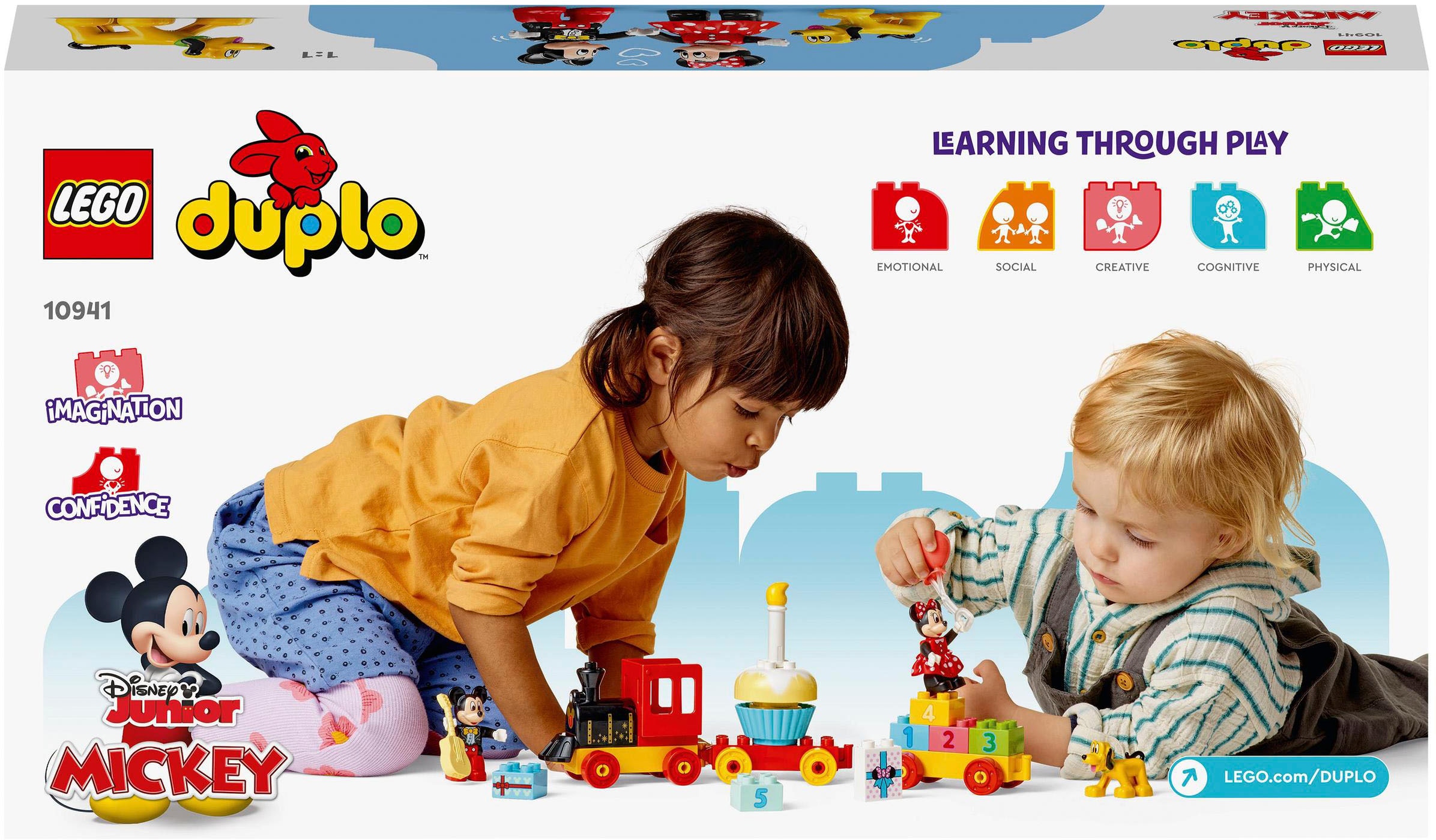 LEGO® Konstruktionsspielsteine »Mickys und Minnies Geburtstagszug (10941), LEGO® DUPLO® Disney™« Made in Europe