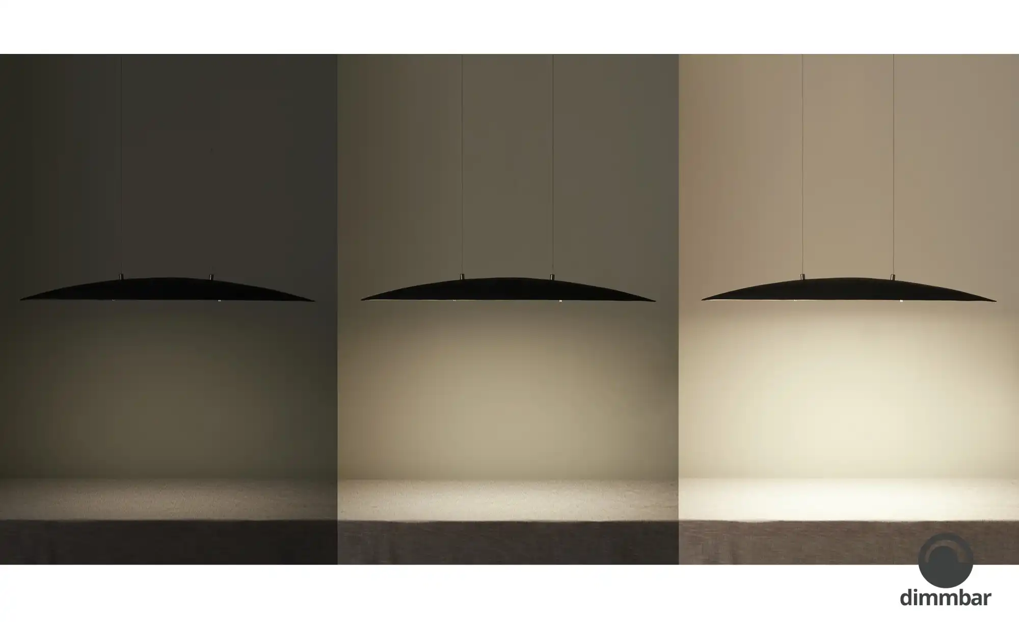 Fischer-Honsel LED-Pendelleuchte, schwarz matt/ antik mit Dimmer