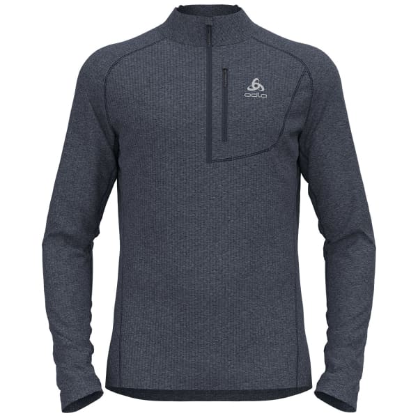 Sweat polaire ski rando ODLO MIDLAYER 1/2 ZIP TENCIA INDIA INK MELANGE