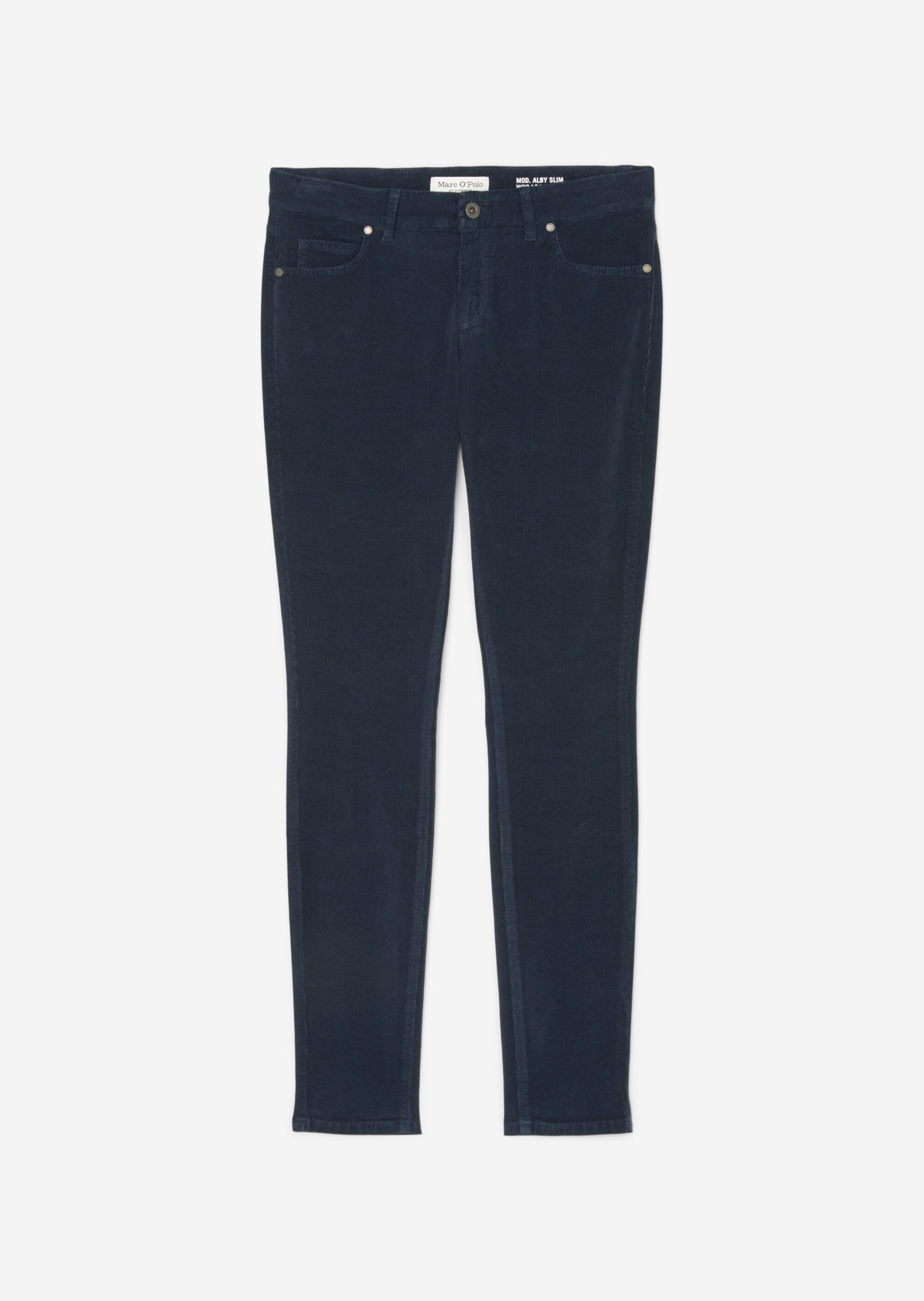 Cordhose Modell ALBY slim aus Organic Cotton-Stretch