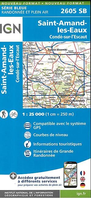 IGN - 2605 SB SAINT AMAND LES EAUX 1 25 000