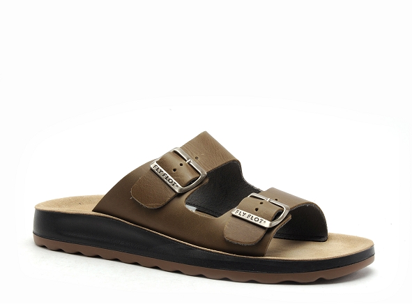Flyflot mules et sabots homme fifou 29683 marron