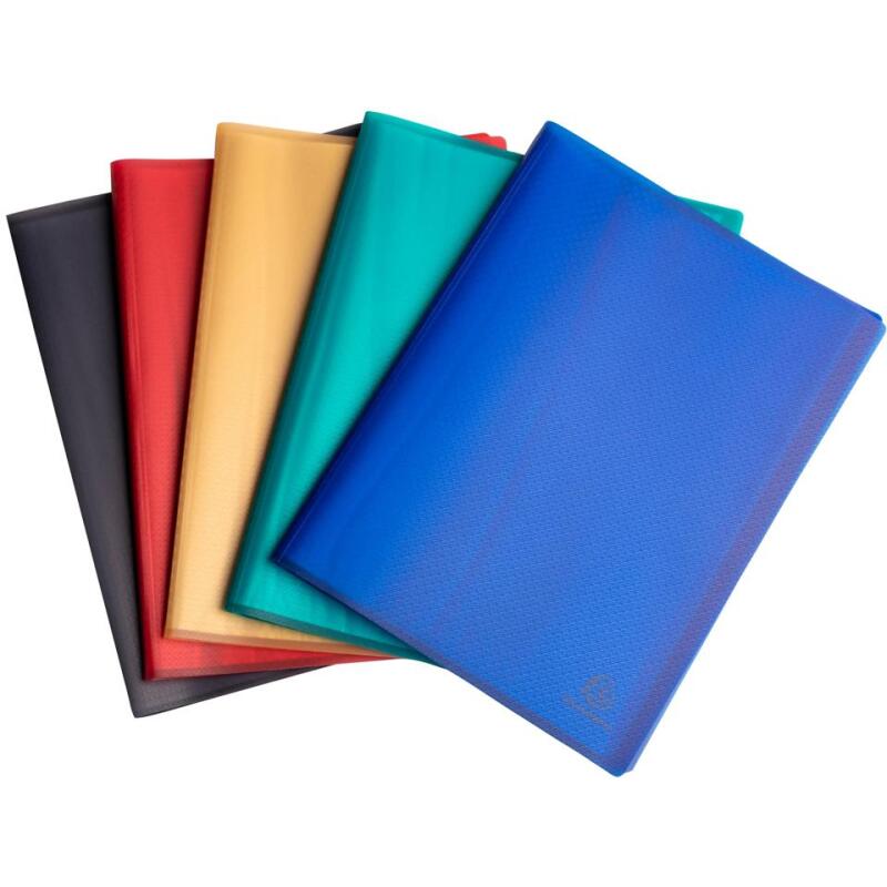 Protège-documents PP recyclé semi-rigide 200 vues Opak - Couleurs assorties