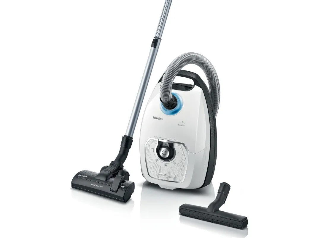 Siemens Z7.0 family allergyPlus VSZ7442S - Støvsuger - beholder - pose - hvid/sort