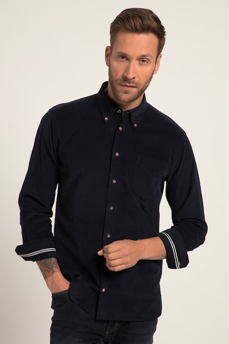 Cord-Hemd, Tracht, Langarm, Buttondown-Kragen, Modern Fit