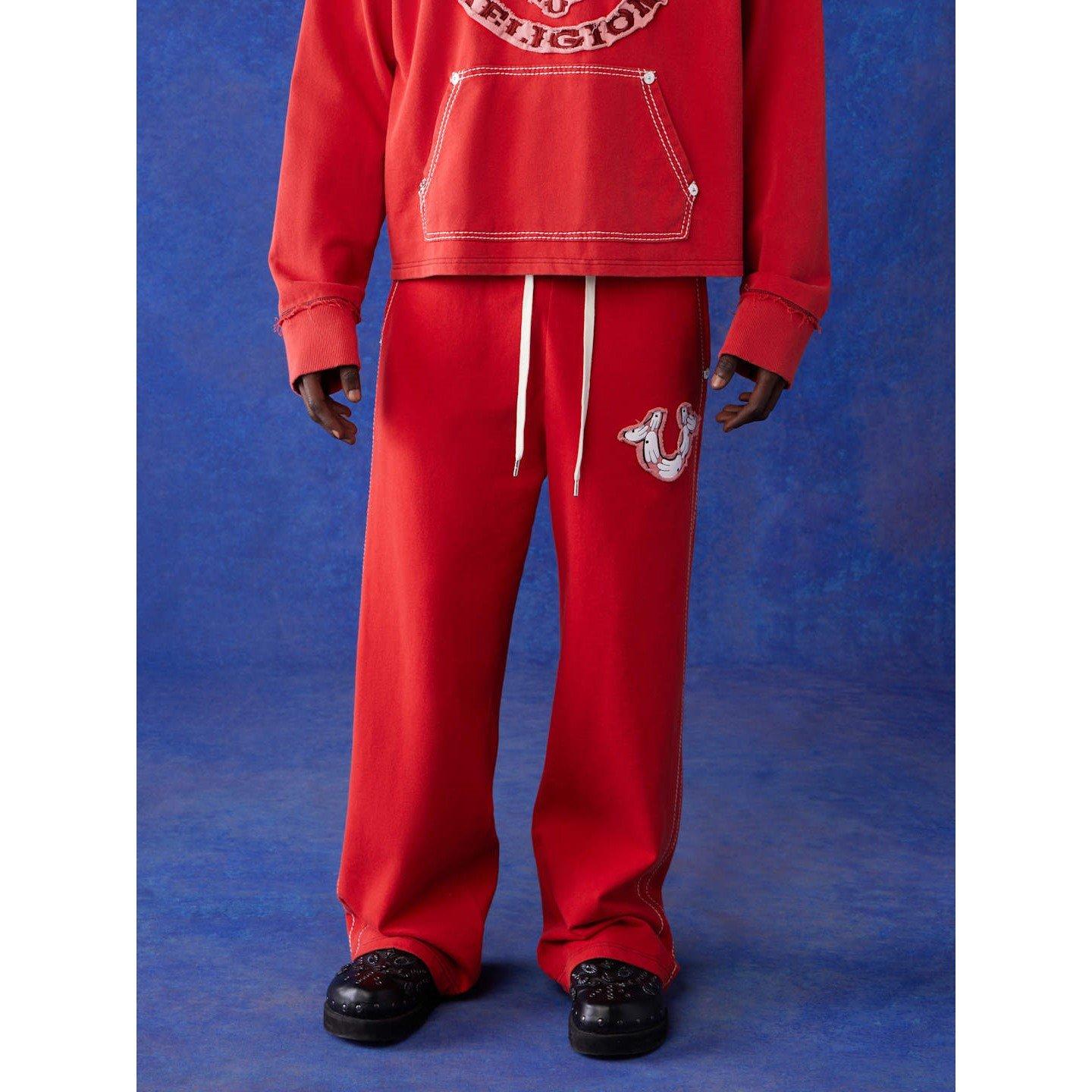 True Religion TR Wide Leg Jogging Bottoms Mens