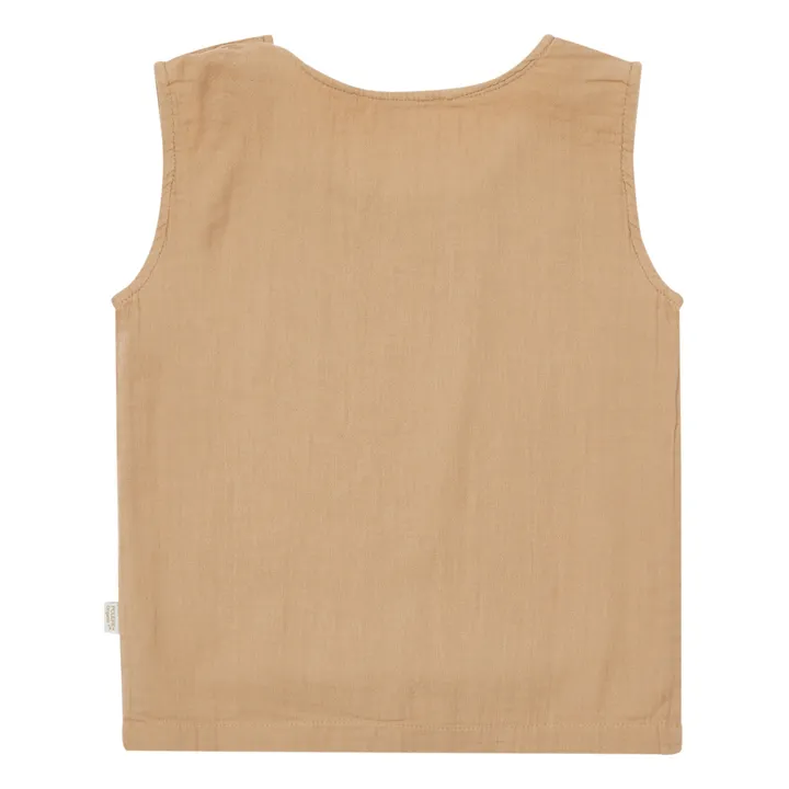 Poudre Organic Débardeur Double Gaze Ceylan | Camel