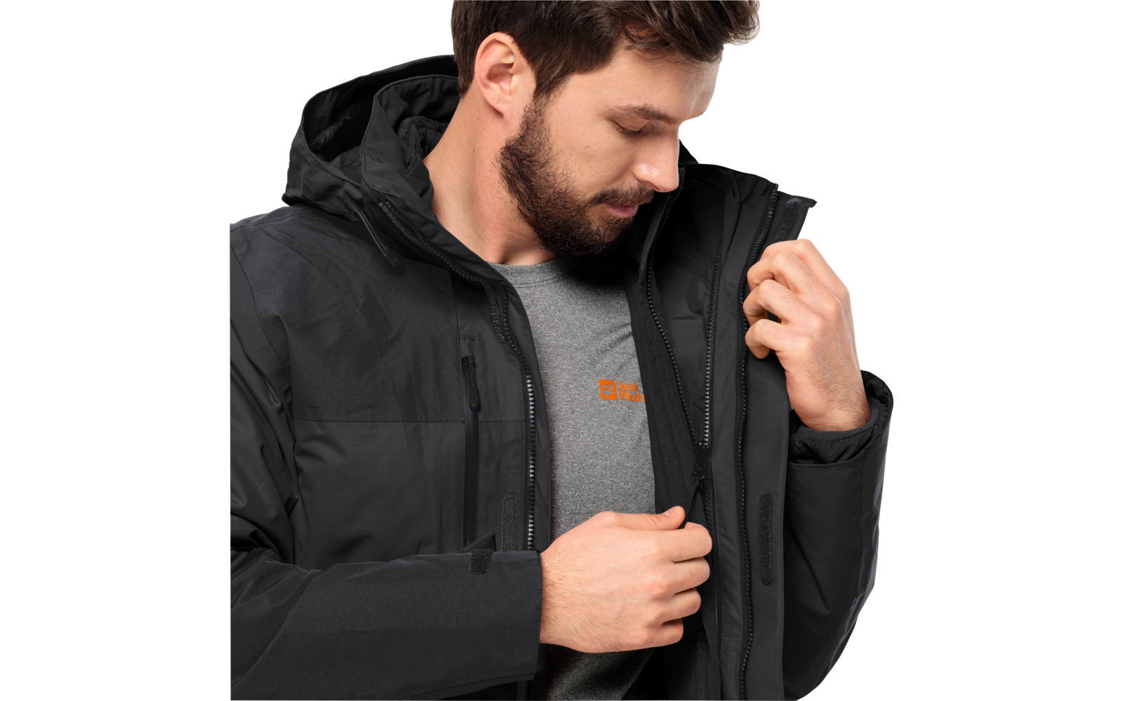 Jack Wolfskin Jasper 3 in 1 Herren Doppeljacke