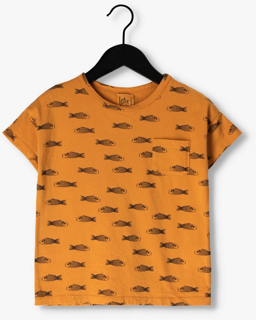 L\u00D6TIEKIDS gele l&ouml;tiekids t-shirt tshirt short sleeve fishes