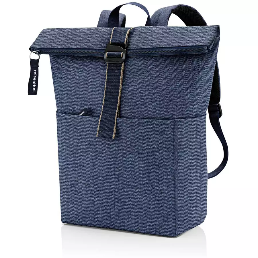 reisenthel travelling rolltop - Rucksack 15.6 53 cm herringbone dark blue