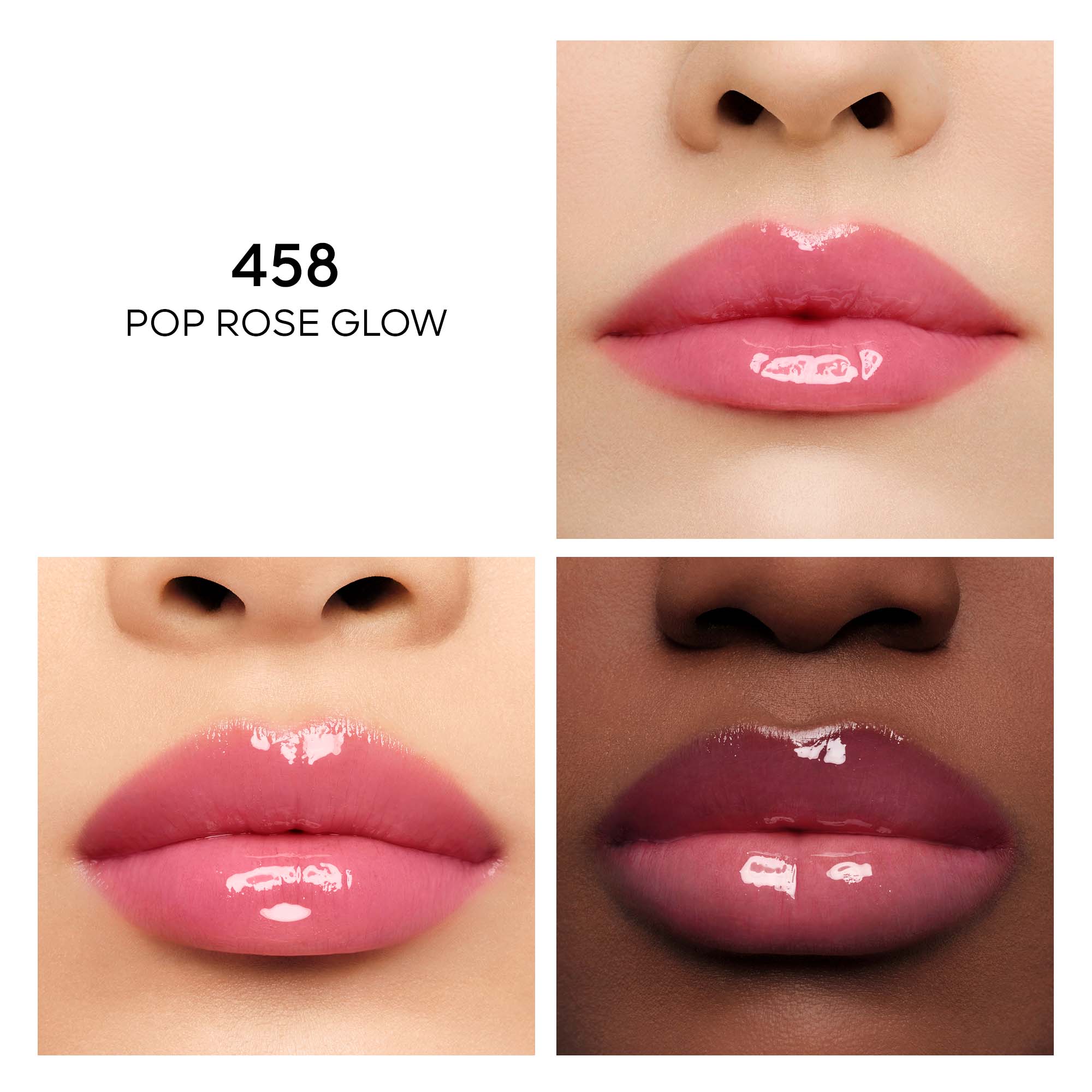 KISSKISS BEE GLOW OIL - Huile à lèvres teintée |- 458 Pop rose glow