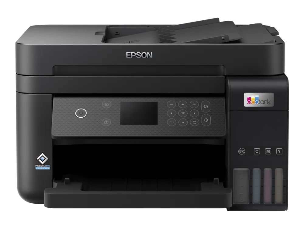 Epson EcoTank ET-3850 - Multifunktionsprinter - farve - blækprinter - A4/Legal (medie) - op til 15.5 spm (udskriver) - 250 ark - LAN, Wi-Fi