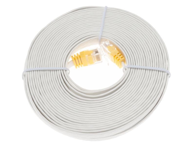 Swisscom Patchkabel RJ-45 - RJ-45, Cat 6, UTP, 10 m, Weiss Patchkabel, 10 m, Weiss