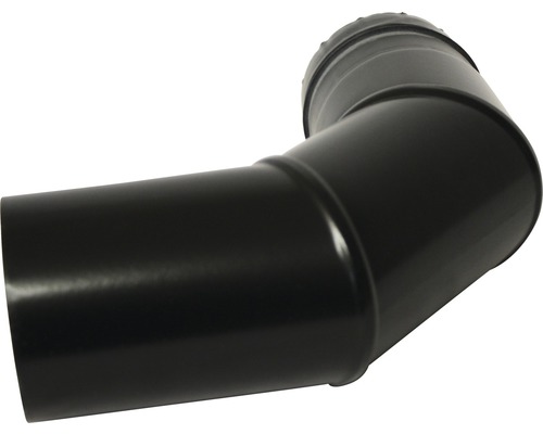Pelletbocht 90° Ø80 mm zonder deur, matzwart
