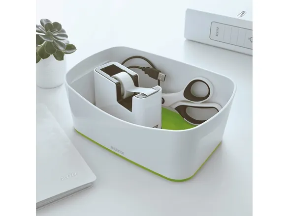 Tapedispenser Leitz WOW Dual hvid/grøn