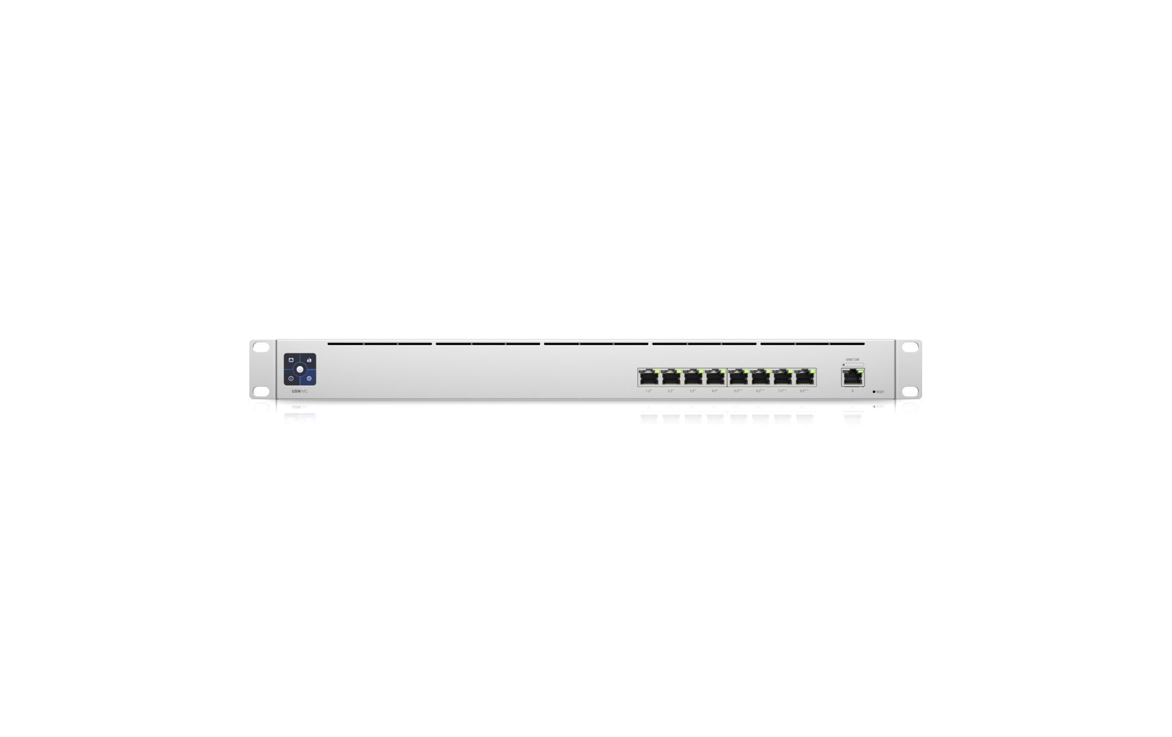 PoE++ Switch UniFi Mission Critical 9 Port<br>Infrastruktur-PoE-Switch mit unterbrechungsfreier Stromversorgung