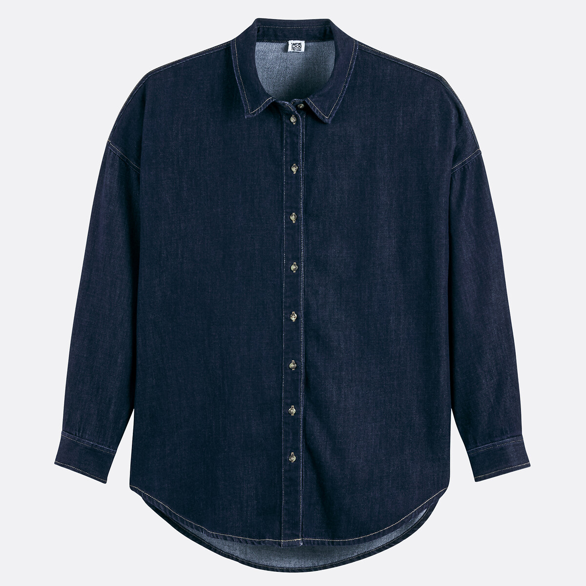 COLEÇÕES LA REDOUTE<br>Camisa jeans, Assinatura APOLLINE
