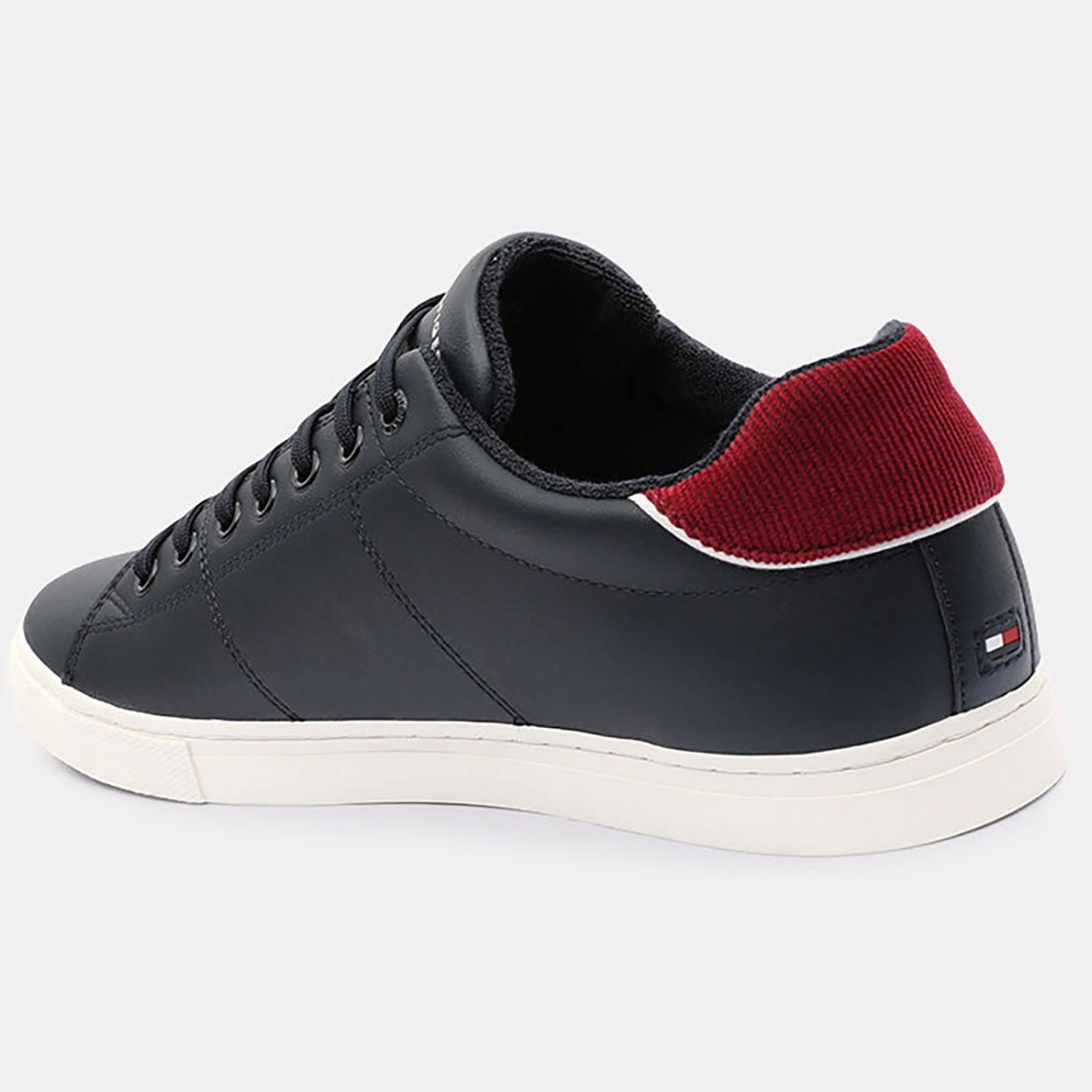 Tommy Hilfiger Baskets en Cuir monogram bleu marine
