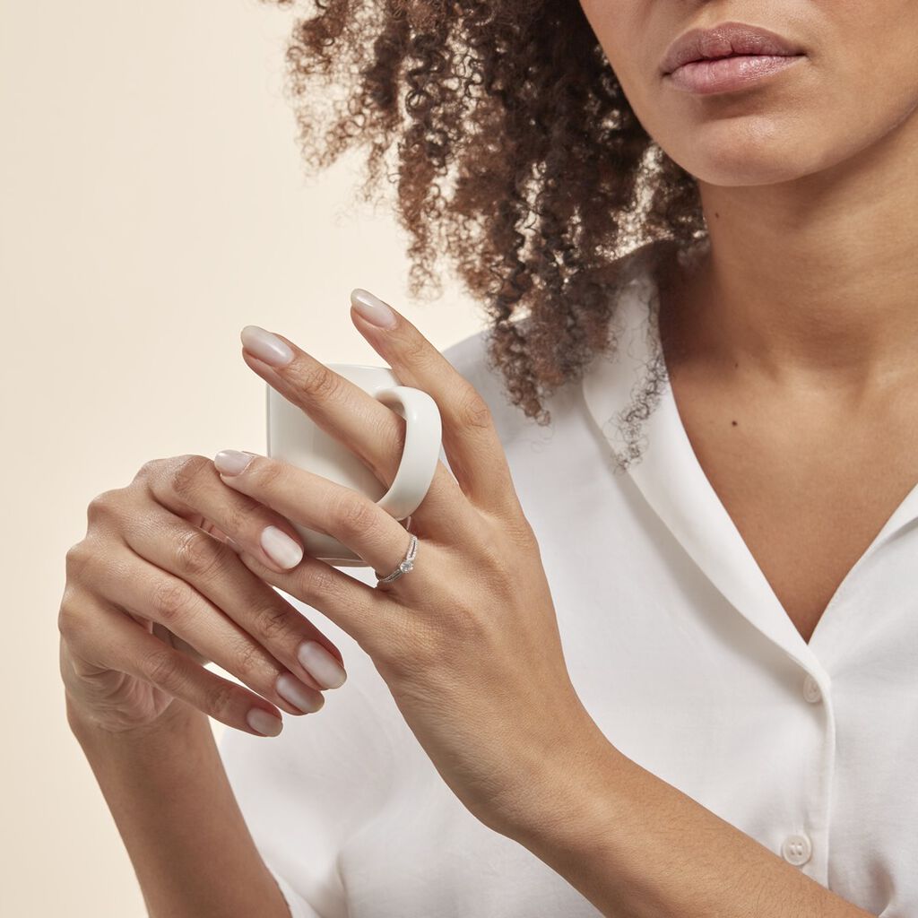 Bague Solitaire Katalina Or Blanc Diamant