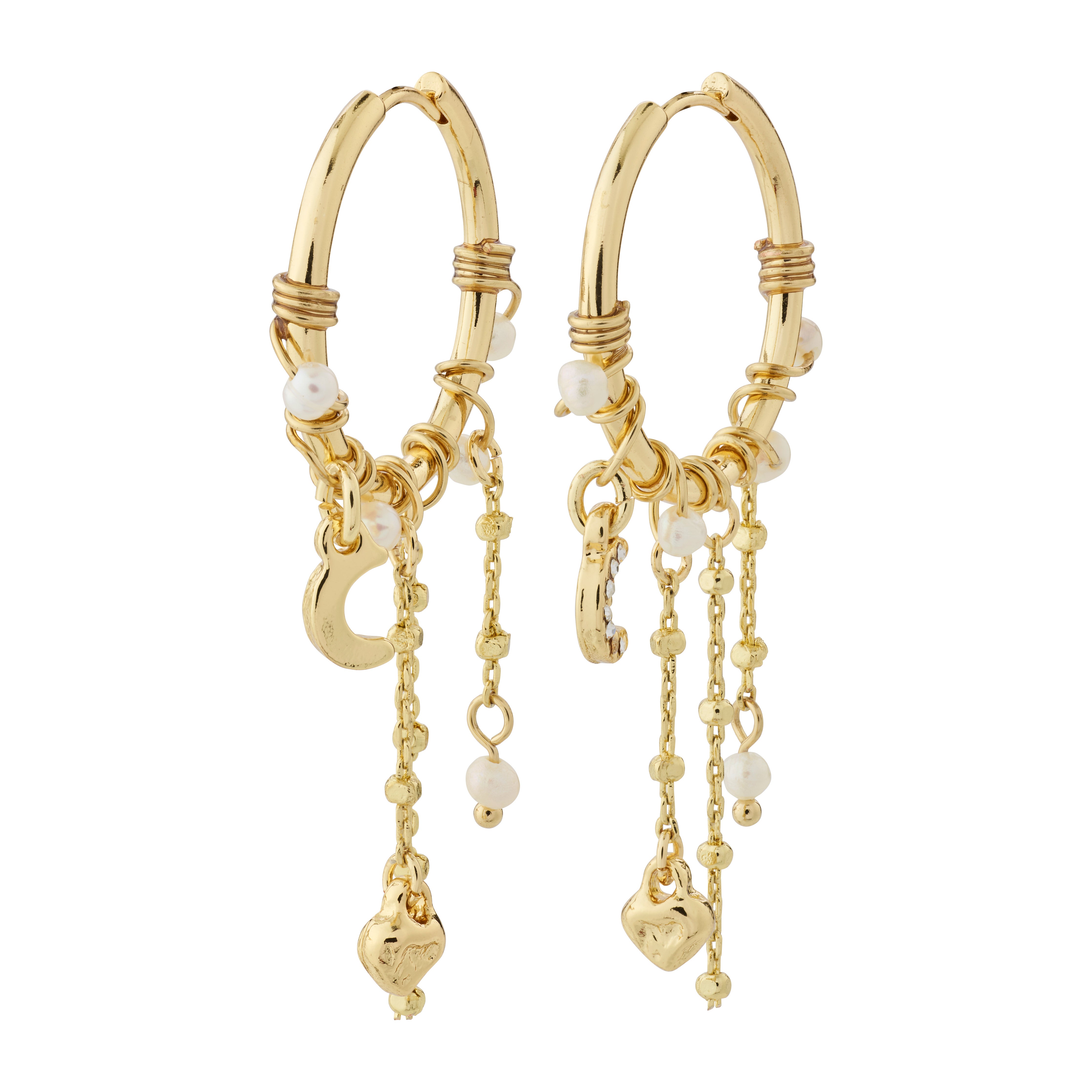 PILGRIM  Arlet hoops - forgyldt