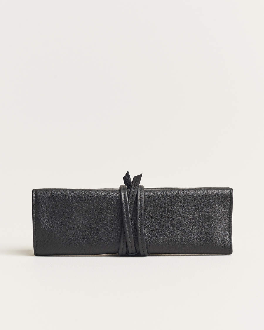 F. Hammann Flat Travel Watchroll Black