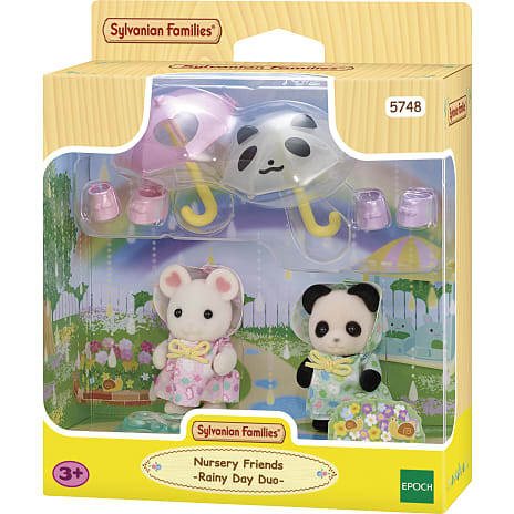 Sylvanian Families børnehavevenner - regnvejrsdag duo