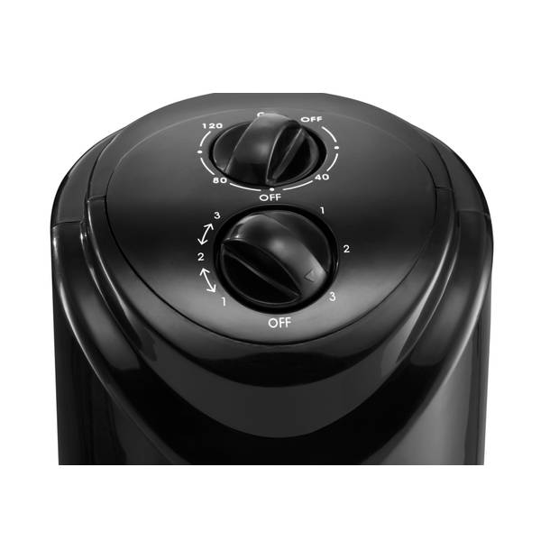 Blokker kolomventilator BL-30005 - 75 cm hoog - 3 snelheidsstanden - zwart