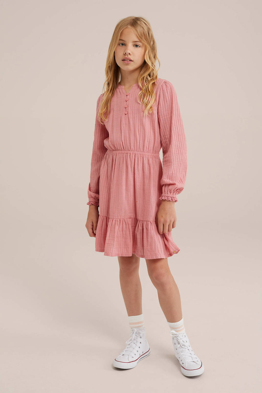 WE Fashion jurk lichtroze