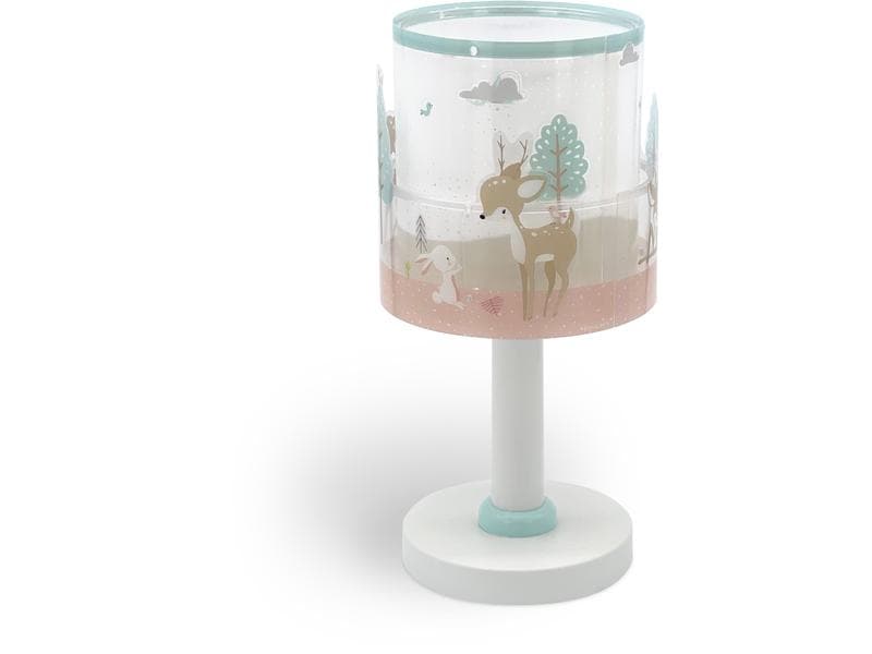 Dalber Tischlampe Loving Deer Tischleuchte mit Doppelschirm für Kinder