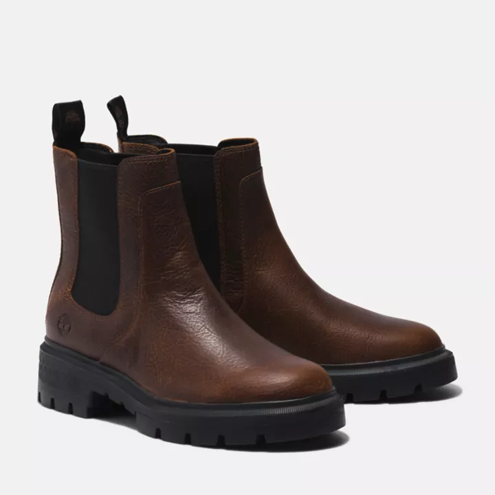 Bottine Chelsea Cortina Valley pour femme en marron foncé