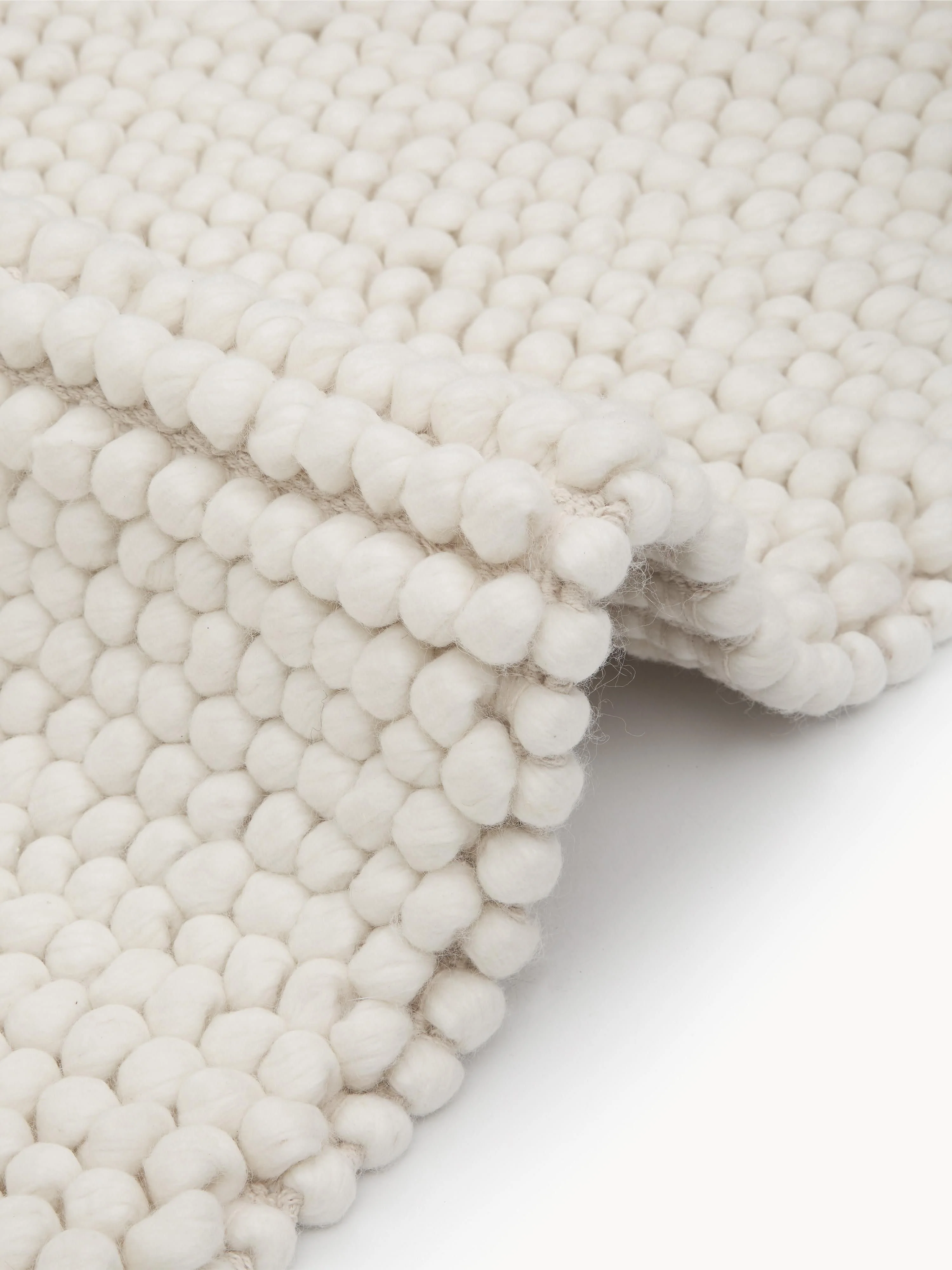 Handgeweven wollen vloerkleed Pebble